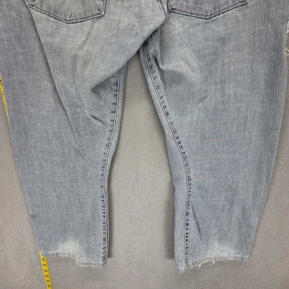 Vintage Levis Engineered Jeans Mens Gray Twisted Baggy Wide Leg Fits 30x26